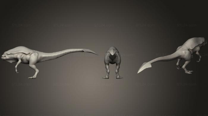 Animal figurines (Parasite Family Sio, STKJ_1255) 3D models for cnc